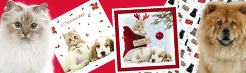 Weihnachtskarten mit Tiermotiv