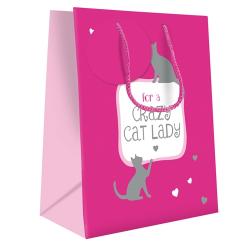 Geschenktüte - Crazy Cat Lady - Geschenkverpackung