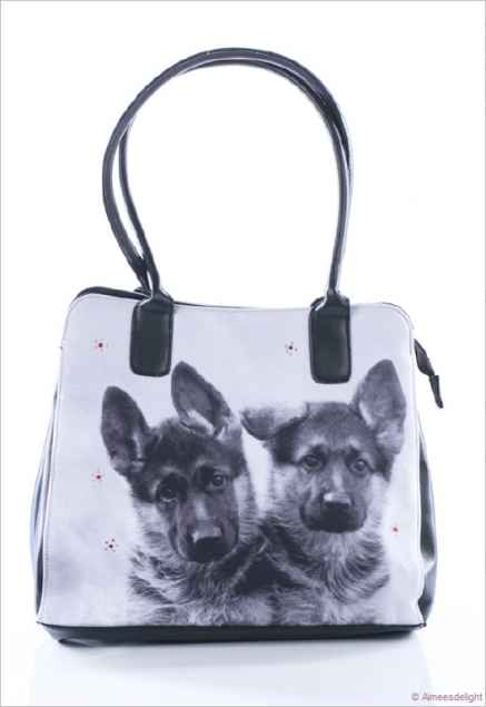 Handtasche mit Hundemotiv "Schäferhunde"