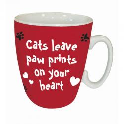 Katzen - Cats Leave Paw Prints - Kaffeebecher - Standard Mug