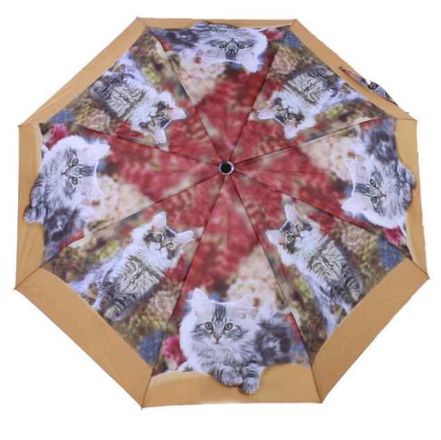 Schirm mit Katzenmotiv: "Herbstkätzchen"
