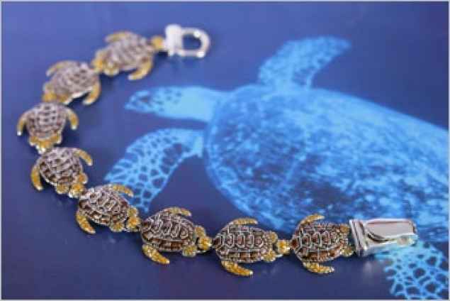 Schildkrötenarmband: "Schildkrötenflotte"