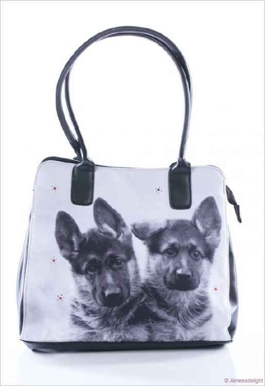 Handtasche mit Schäferhund Motiv Goodies für